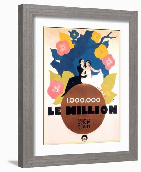 Le Million, Rene Lefevre, Annabella, French poster art, 1931-null-Framed Art Print