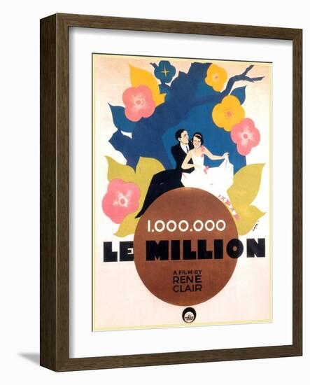 Le Million, Rene Lefevre, Annabella, French poster art, 1931-null-Framed Art Print