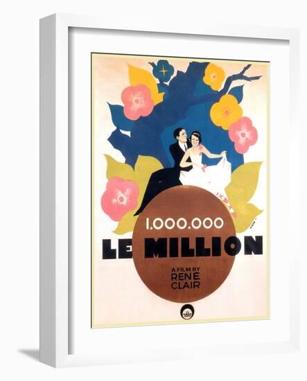 Le Million, Rene Lefevre, Annabella, French poster art, 1931-null-Framed Art Print