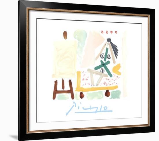 Le Modele Dans L'Atelier-Pablo Picasso-Framed Collectable Print