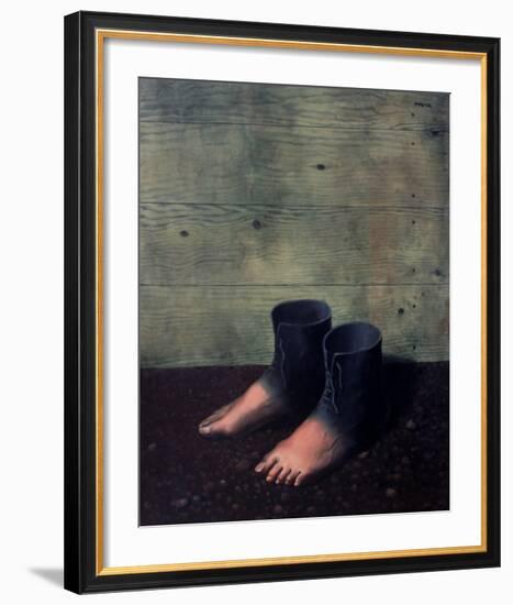 Le Modele Rouge, c.1935-Rene Magritte-Framed Art Print