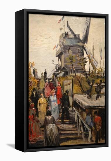 Le Moulin De Blute-Fin-Vincent van Gogh-Framed Premier Image Canvas