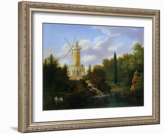 Le moulin de la Folie Beaujon, 1827-Antoine Guyot-Framed Giclee Print