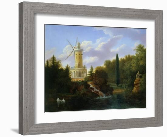 Le moulin de la Folie Beaujon, 1827-Antoine Guyot-Framed Giclee Print