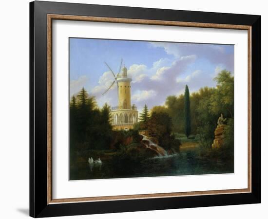 Le moulin de la Folie Beaujon, 1827-Antoine Guyot-Framed Giclee Print