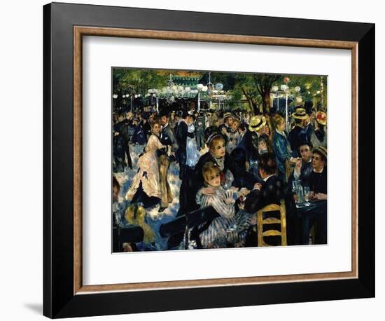 Le Moulin de la Galette 1876-Pierre-Auguste Renoir-Framed Art Print