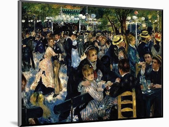 Le Moulin de la Galette 1876-Pierre-Auguste Renoir-Mounted Art Print