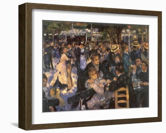Le Moulin De La Galette, 1876-Pierre-Auguste Renoir-Framed Giclee Print