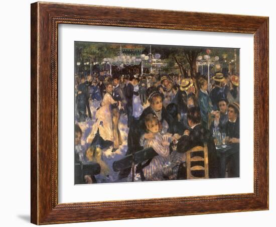 Le Moulin De La Galette, 1876-Pierre-Auguste Renoir-Framed Giclee Print