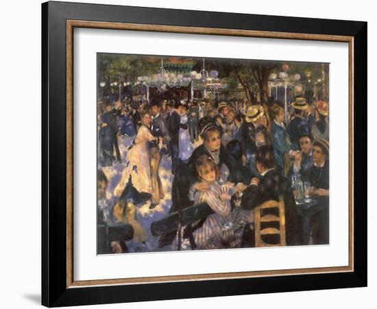 Le Moulin De La Galette, 1876-Pierre-Auguste Renoir-Framed Giclee Print