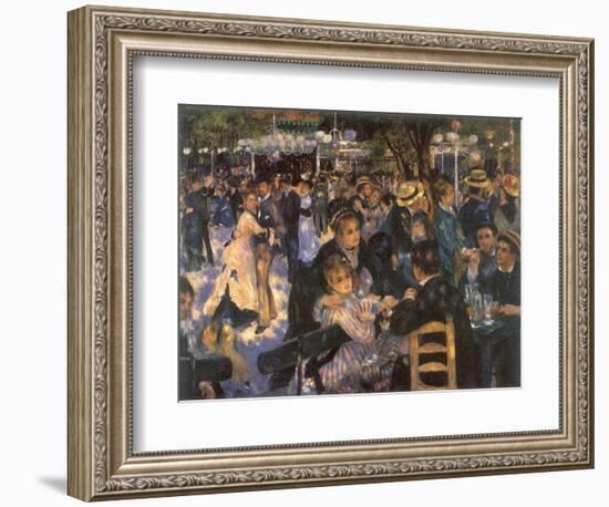 Le Moulin De La Galette, 1876-Pierre-Auguste Renoir-Framed Giclee Print