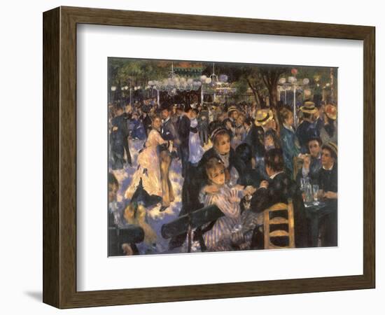 Le Moulin De La Galette, 1876-Pierre-Auguste Renoir-Framed Giclee Print