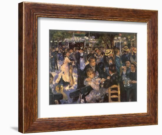 Le Moulin De La Galette, 1876-Pierre-Auguste Renoir-Framed Giclee Print