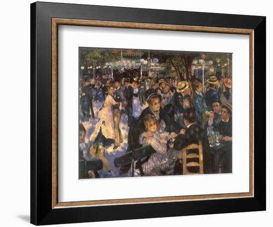 Le Moulin De La Galette, 1876-Pierre-Auguste Renoir-Framed Giclee Print