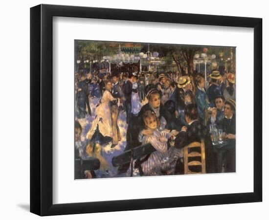 Le Moulin De La Galette, 1876-Pierre-Auguste Renoir-Framed Giclee Print