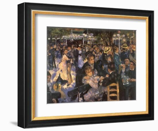 Le Moulin De La Galette, 1876-Pierre-Auguste Renoir-Framed Giclee Print