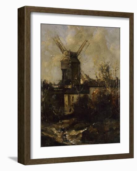 Le Moulin de la Galette, à Montmatre-Antoine Vollon-Framed Giclee Print