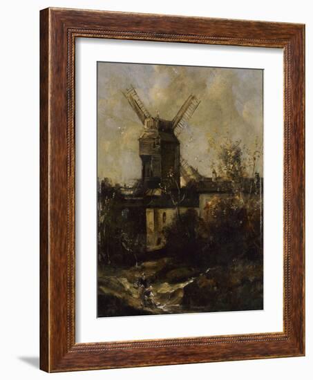 Le Moulin de la Galette, à Montmatre-Antoine Vollon-Framed Giclee Print