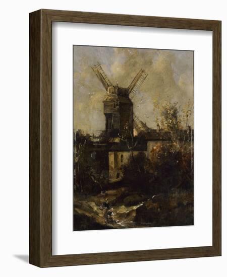 Le Moulin de la Galette, à Montmatre-Antoine Vollon-Framed Giclee Print