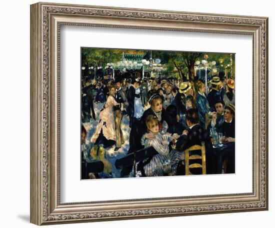 Le Moulin de la Galette c.1876-Pierre-Auguste Renoir-Framed Art Print