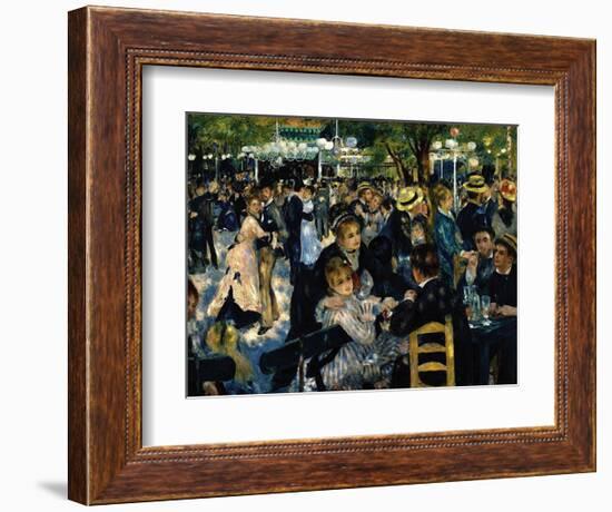 Le Moulin de la Galette c.1876-Pierre-Auguste Renoir-Framed Art Print