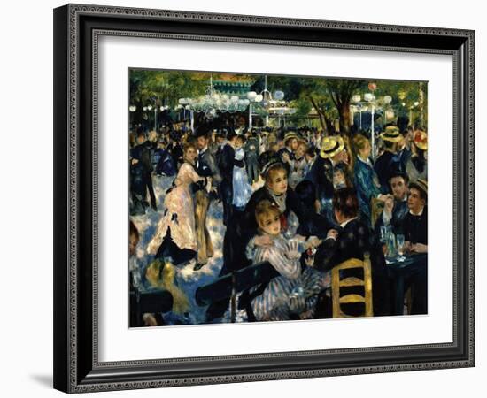 Le Moulin de la Galette c.1876-Pierre-Auguste Renoir-Framed Art Print