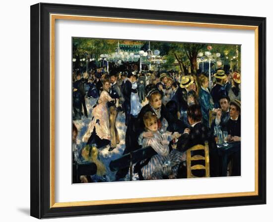 Le Moulin de la Galette c.1876-Pierre-Auguste Renoir-Framed Art Print