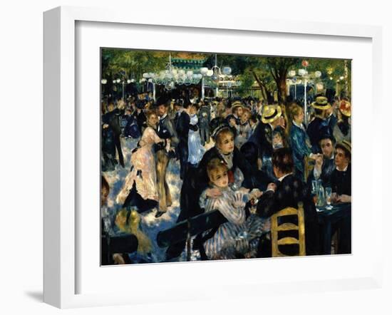 Le Moulin de la Galette c.1876-Pierre-Auguste Renoir-Framed Art Print