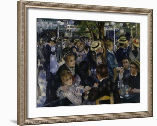 Le Moulin de la Galette, c.1876-Pierre-Auguste Renoir-Framed Giclee Print