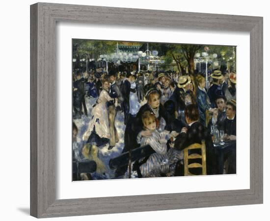 Le Moulin de la Galette, c.1876-Pierre-Auguste Renoir-Framed Giclee Print