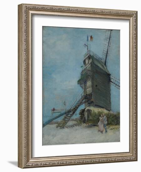 Le Moulin de la Galette, Montmartre, Paris, c.1886-87 (oil on canvas)-Vincent van Gogh-Framed Giclee Print