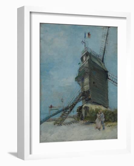 Le Moulin de la Galette, Montmartre, Paris, c.1886-87 (oil on canvas)-Vincent van Gogh-Framed Giclee Print