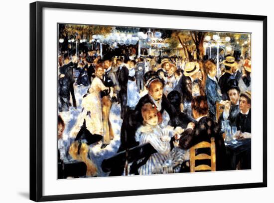 Le Moulin de la Galette-Pierre-Auguste Renoir-Framed Art Print