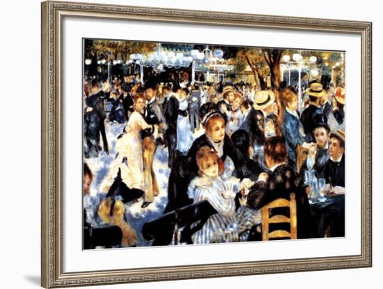 Le Moulin de la Galette-Pierre-Auguste Renoir-Framed Art Print