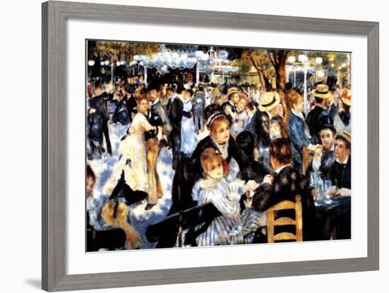 Le Moulin de la Galette-Pierre-Auguste Renoir-Framed Art Print