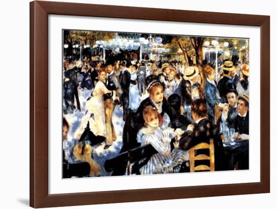 Le Moulin de la Galette-Pierre-Auguste Renoir-Framed Art Print