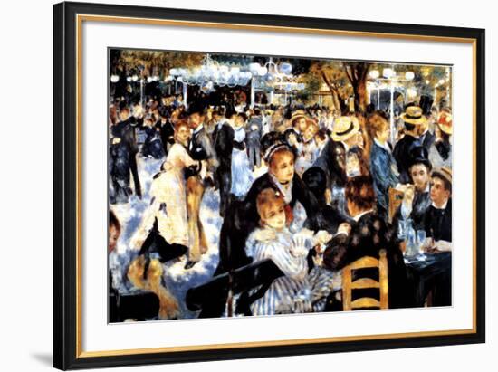 Le Moulin de la Galette-Pierre-Auguste Renoir-Framed Art Print