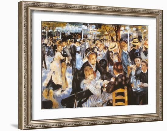 Le Moulin de la Galette-Pierre-Auguste Renoir-Framed Art Print