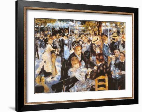 Le Moulin de la Galette-Pierre-Auguste Renoir-Framed Art Print