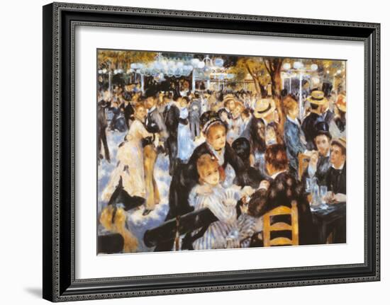 Le Moulin de la Galette-Pierre-Auguste Renoir-Framed Art Print