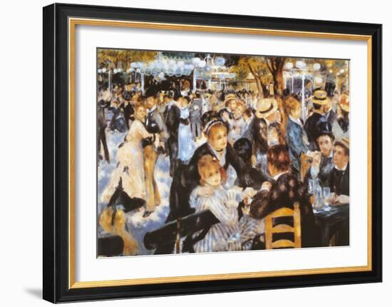 Le Moulin de la Galette-Pierre-Auguste Renoir-Framed Art Print