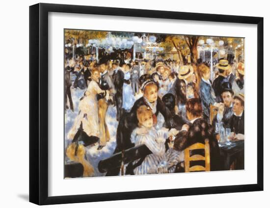 Le Moulin de la Galette-Pierre-Auguste Renoir-Framed Art Print