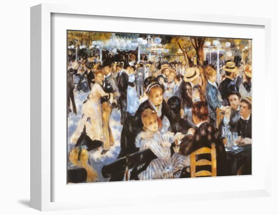 Le Moulin de la Galette-Pierre-Auguste Renoir-Framed Art Print