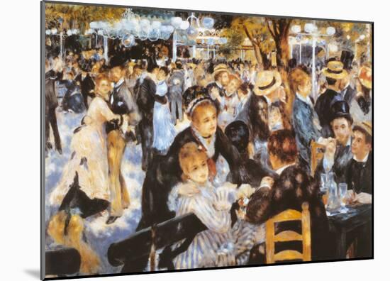 Le Moulin de la Galette-Pierre-Auguste Renoir-Mounted Art Print