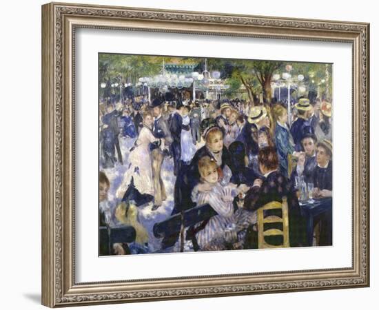 Le Moulin de la Galette-Pierre-Auguste Renoir-Framed Giclee Print