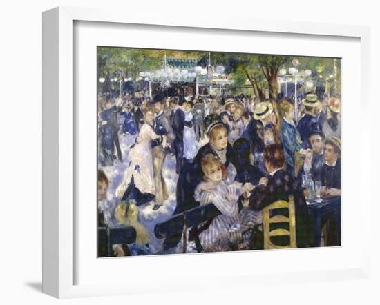 Le Moulin de la Galette-Pierre-Auguste Renoir-Framed Giclee Print