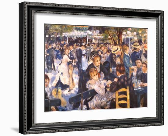 Le Moulin de la Gallette-Pierre-Auguste Renoir-Framed Art Print