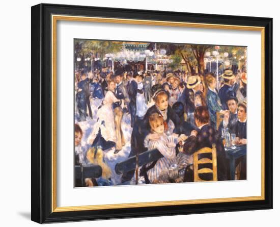 Le Moulin de la Gallette-Pierre-Auguste Renoir-Framed Art Print