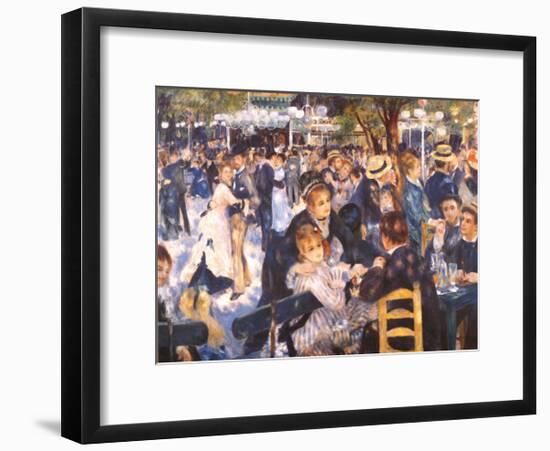 Le Moulin de la Gallette-Pierre-Auguste Renoir-Framed Art Print