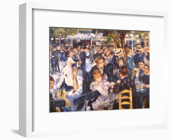 Le Moulin de la Gallette-Pierre-Auguste Renoir-Framed Art Print